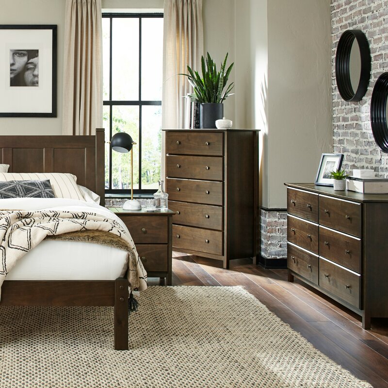 Shaker+Solid+Wood+Platform+3+Piece+Configurable+Bedroom+Set (1)2