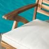 Round Outdoor Bistro Set TEAK BROWN (2)