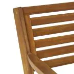 Round Outdoor Bistro Set TEAK BROWN (4)